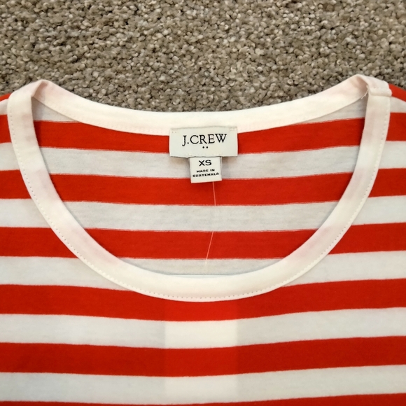 NWT Sz XS JCrew Factory Stripes SS T-Shirt Dress - Picture 4 of 9